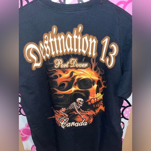 Friday the 13th Port Dover Skull tee - Picture 2 of 3